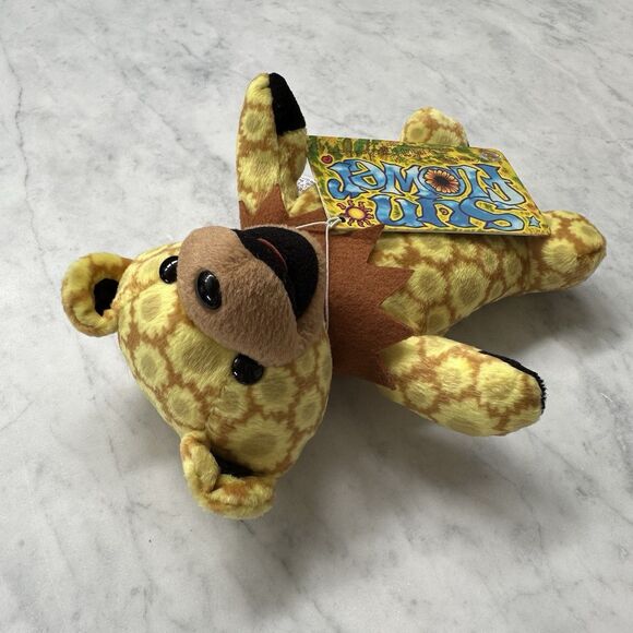 Grateful Dead Sunflower Bean Bear 7" Plush w/ Tag Dancing Bear Liquid Blue - Picture 2 of 13